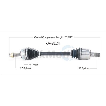 Surtrack Axle New Cv Axle Shaft, Ka-8124 KA-8124